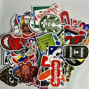 25 Logo waterproof Stickers